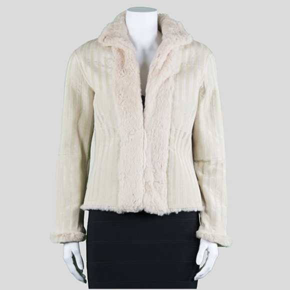 Sheri Bodell Shearling Rabbit Fur Jacket - S - Picture 1 of 3